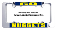 LumiSign NUGGETS insert panel with yellow lettering, inserts only