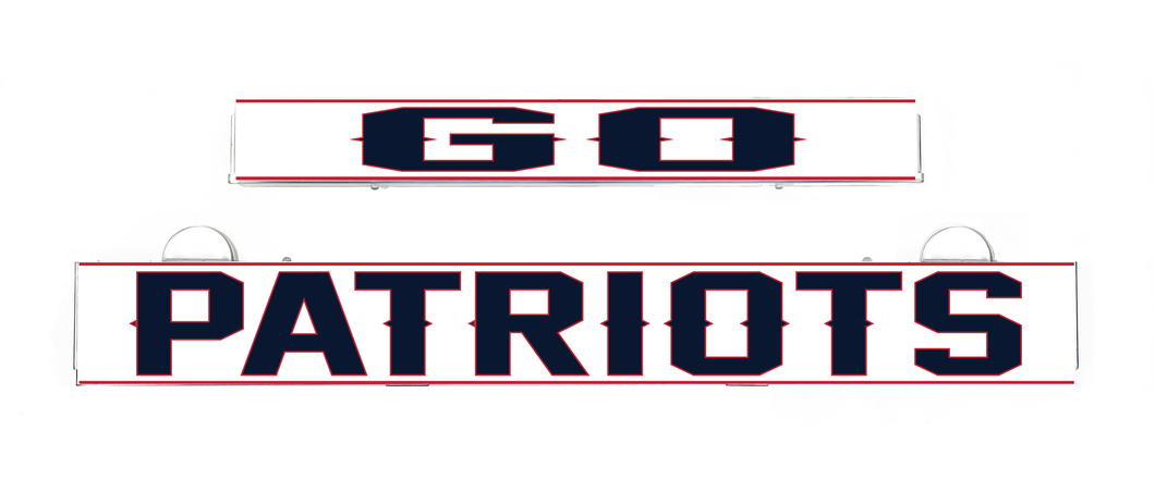 GO PATRIOTS Inserts for LumiSign (Frame Not Included)