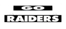 Raiders LumiSign insert graphic with GO logo and bold RAIDERS text