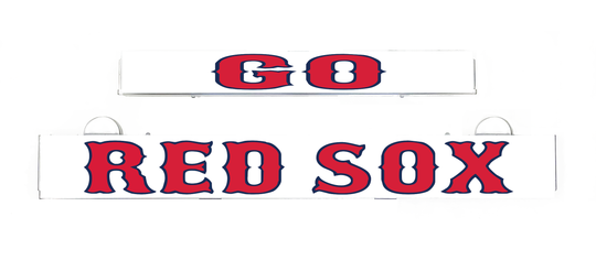 LumiSign Red Sox insert strips with “RED SOX” lettering and team icons