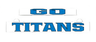 GO TITANS LumiSign inserts set with blue Titan logo letters on white backing