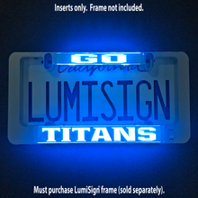 Load image into Gallery viewer, GO TITANS Inserts for LumiSign (Frame Not Included)
