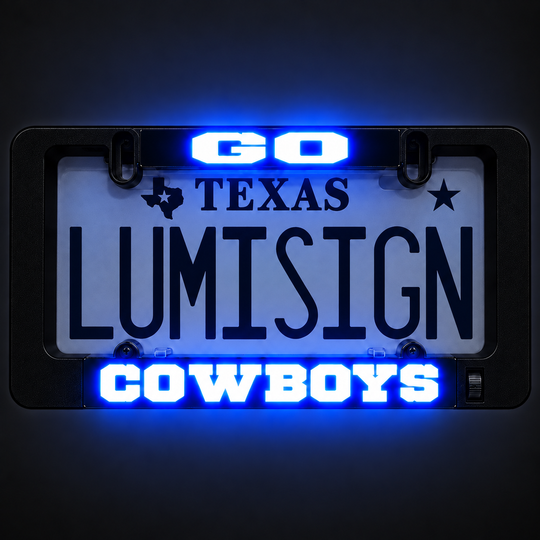 GO COWBOYS Inserts + LUMISIGN Frame (Bundle)
