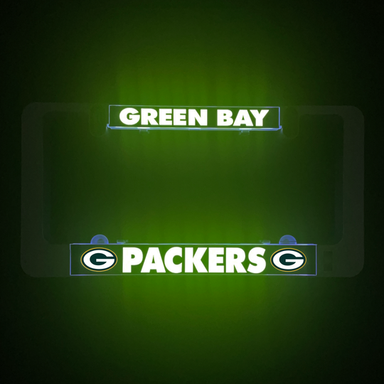 LUMISIGN illuminated insert with Green Bay Packers logo and “LUMISIGN” text