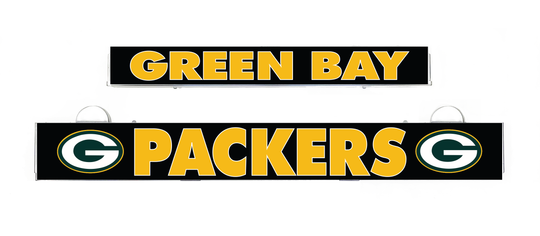 LumiSign insert for Green Bay Packers with “GREEN BAY” header and PACKERS logos