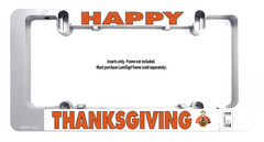 Thanksgiving LumiSign insert with “THANKSGIVING” orange text and turkey icon