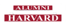 Harvard alumni inserts: red “ALUMNI” and “HARVARD” lettering strips