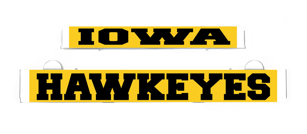 IOWA HAWKEYES Inserts for LumiSign (Frame Not Included)