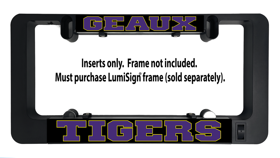 LumiSign insert showing &