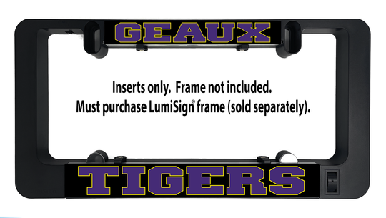 LumiSign insert showing &