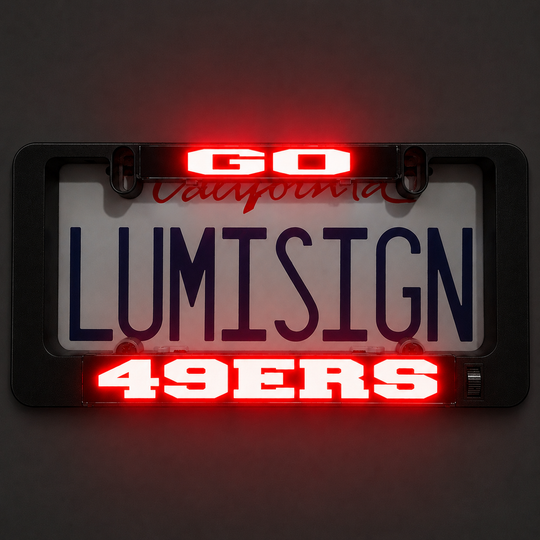 GO 49ERS Inserts + LUMISIGN Frame (Bundle)
