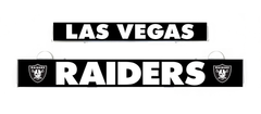 Las Vegas Raiders LumiSign insert with LAS VEGAS and RAIDERS lettering on dark panel