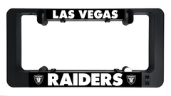 Black LumiSign display showing LAS VEGAS and RAIDERS insert text in front window