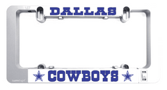 Dallas Cowboys LumiSign insert in a white frame holder with blue logo