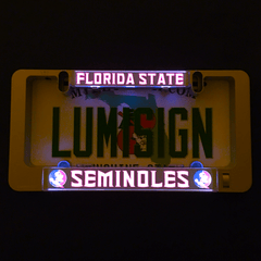 Glowing Florida State Seminoles LumiSign insert with red and gold text