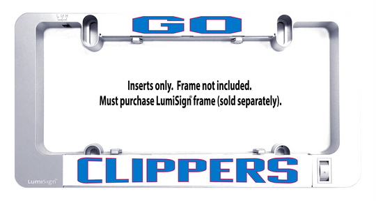 LumiSign CLIPPERS insert holder with clips; inserts only, frame not included