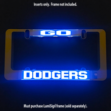 Load image into Gallery viewer, GO DODGERS Inserts for LumiSign (Frame Not Included)
