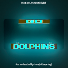 Load image into Gallery viewer, GO DOLPHINS Inserts for LumiSign (Frame Not Included)
