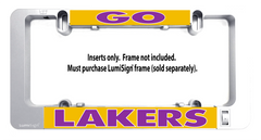 Lakers GO LumiSign insert with frame-not-included text