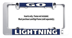 GO LIGHTNING LumiSign inserts with LIGHTNING panel and four mounting clips