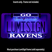 Load image into Gallery viewer, GO RAVENS Inserts for LumiSign (Frame Not Included)
