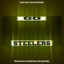 Load image into Gallery viewer, GO STEELERS Inserts for LumiSign (Frame Not Included)
