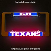 Load image into Gallery viewer, GO TEXANS Inserts for LumiSign (Frame Not Included)
