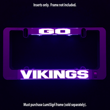 Load image into Gallery viewer, GO VIKINGS Inserts for LumiSign (Frame Not Included)
