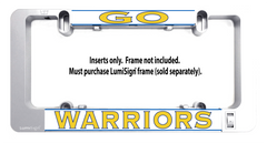 GO WARRIORS LumiSign insert plate, inserts only; frame not included