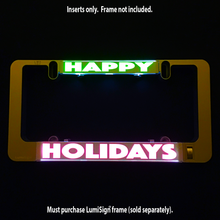 Load image into Gallery viewer, HAPPY HOLIDAYS Inserts for LumiSign (Frame Not Included)
