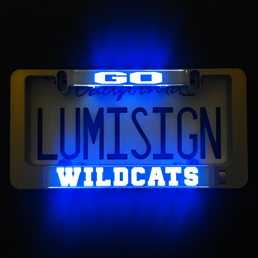 Illuminated blue &
