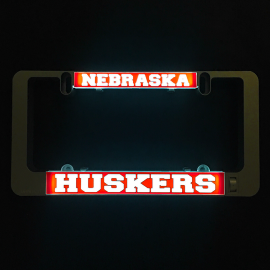 LumiSign insert with glowing red &