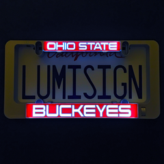 Ohio State Buckeyes LumiSign insert with illuminated Ohio State and Buckeyes text