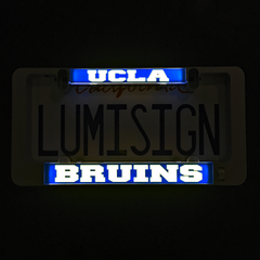 Illuminated UCLA Bruins light insert with blue backer and yellow Bruins lettering