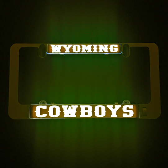 WYOMING COWBOYS LuminSign insert with Wyoming top and Cowboys bottom text