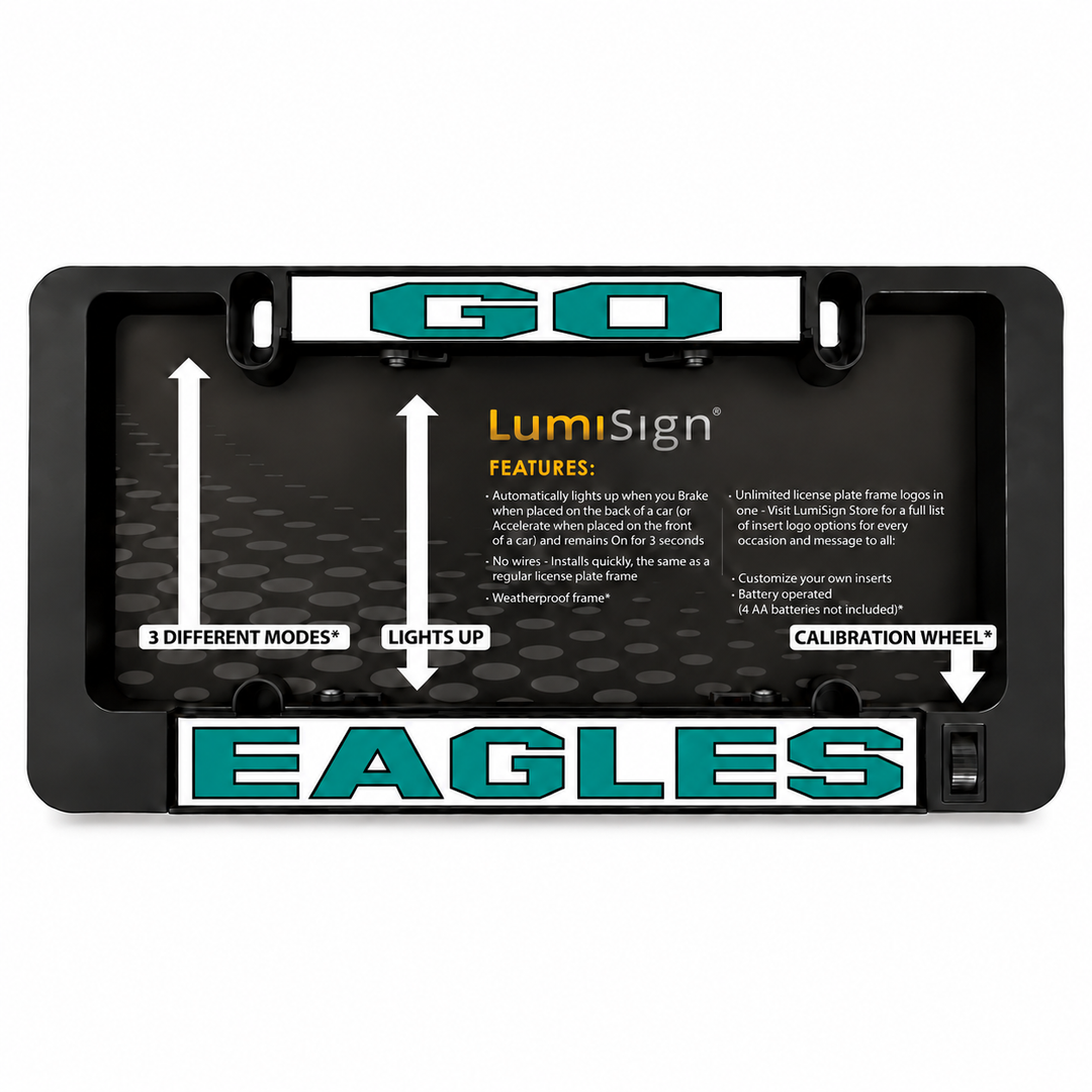 Boxed LumiSign Eagles illuminated insert with calibration wheel and modes