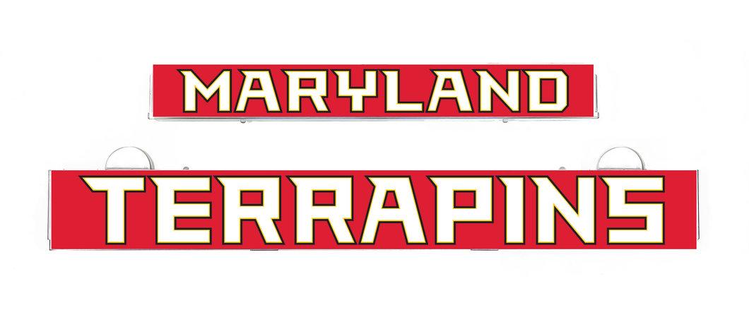 MARYLAND TERRAPINS Inserts for LumiSign (Frame Not Included)