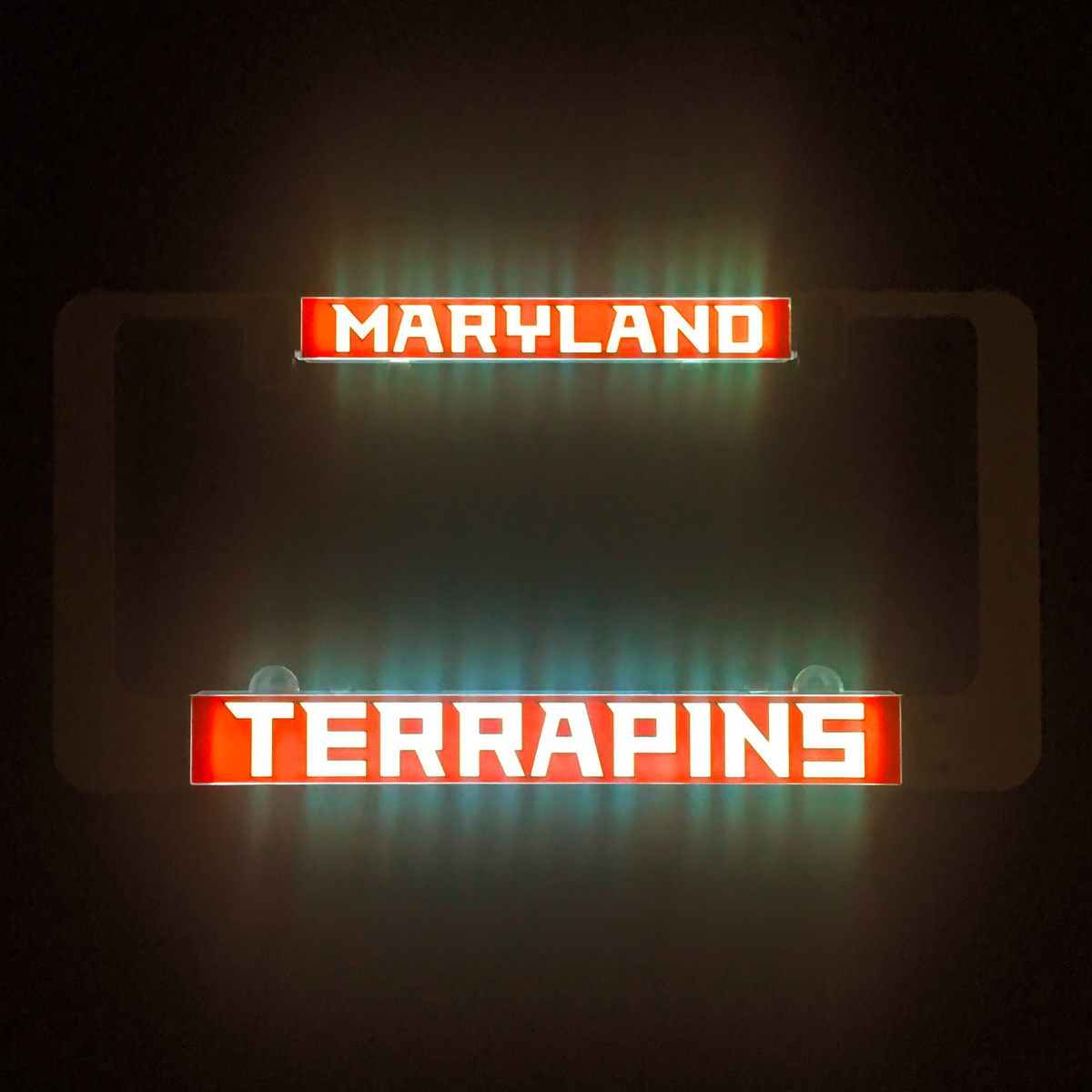 Maryland Terrapins illuminated LumiSign insert reading MARYLAND and TERRAPINS