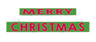 LumiSign Christmas light inserts set with “MERRY” and “CHRISTMAS” green back panels