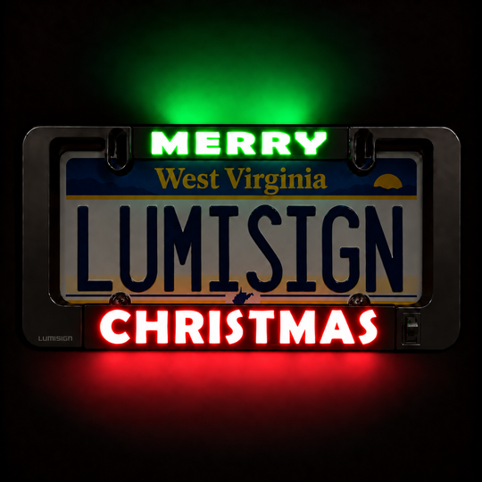 MERRY CHRISTMAS Inserts + LUMISIGN Frame (Bundle)