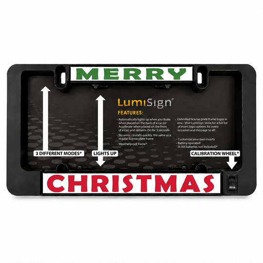 MERRY CHRISTMAS Inserts + LUMISIGN Frame (Bundle)