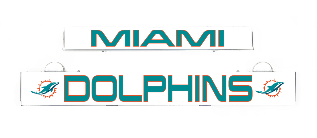 MIAMI DOLPHINS LumiSign insert with MIAMI and DOLPHINS logos