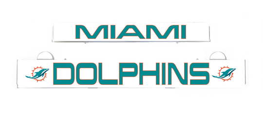 MIAMI DOLPHINS LumiSign insert with MIAMI and DOLPHINS logos
