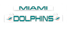 MIAMI DOLPHINS LumiSign insert with MIAMI and DOLPHINS logos