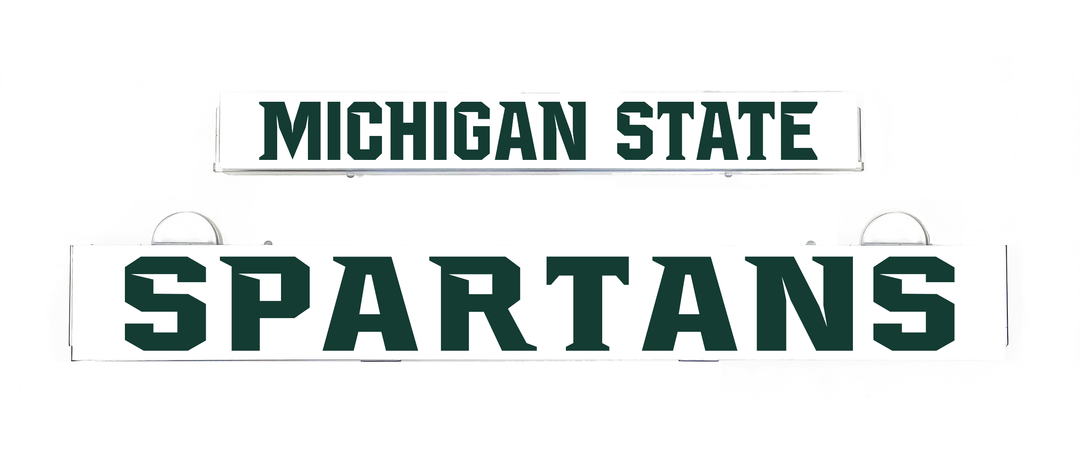 Michigan State Spartans LumiSign insert text: MICHIGAN STATE SPARTANS