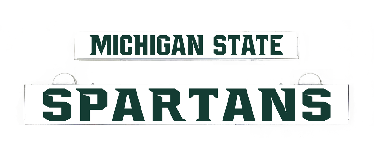 Michigan State Spartans LumiSign insert text: MICHIGAN STATE SPARTANS