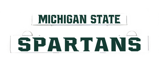 Michigan State Spartans LumiSign insert text: MICHIGAN STATE SPARTANS