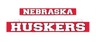 Nebraska Husker inserts banner with red 'NEBRASKA' and 'HUSKERS' text