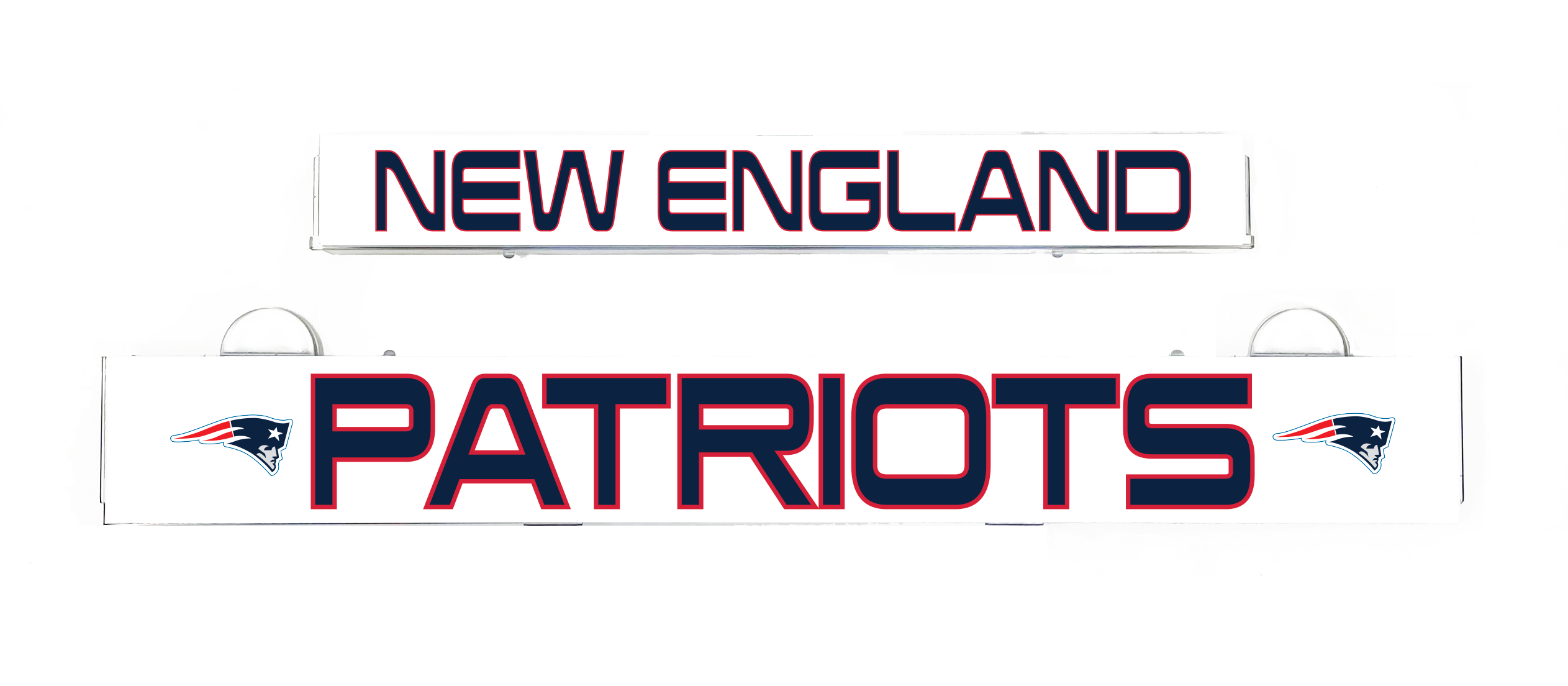 Patriots logo insert for LumiSign with New England text
