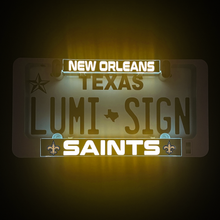 Load image into Gallery viewer, New Orleans Saints LumiSign Illuminated

